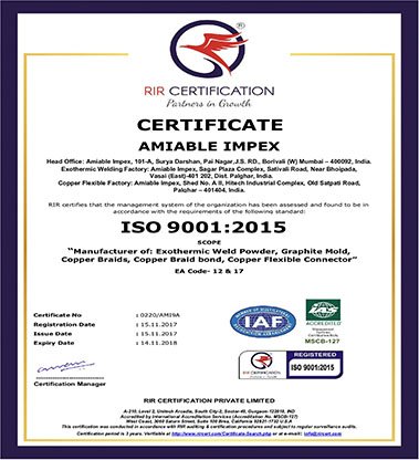 Exothermic-Welding-Certificates-ISO